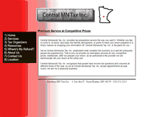 Tablet Screenshot of centralmntax.com